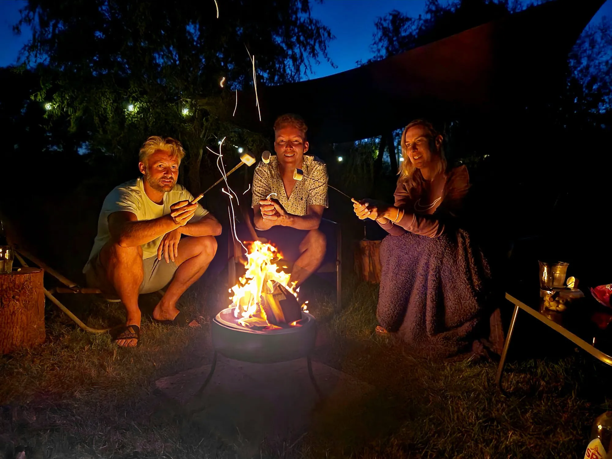 Vuurplek gedeelde tuin eigenaar